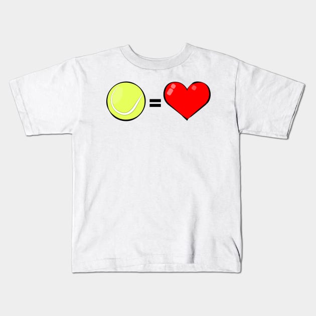 Tennis Is Love Kids T-Shirt by DesignWood-Sport